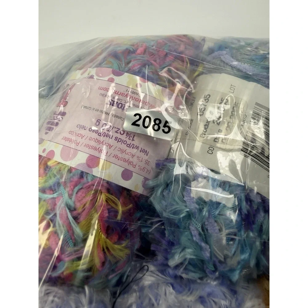 Patons Twister Yarn Super Bulky Lot Of 12 Fruit Loops Blueberry Sungold Lime +